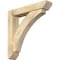 Ekena Millwork Thorton Slat Rough Sawn Bracket w/ Offset Brace, Douglas Fir, 6"W x 30"D x 30"H BKT0604X30X30THR06RDF - alternate 1